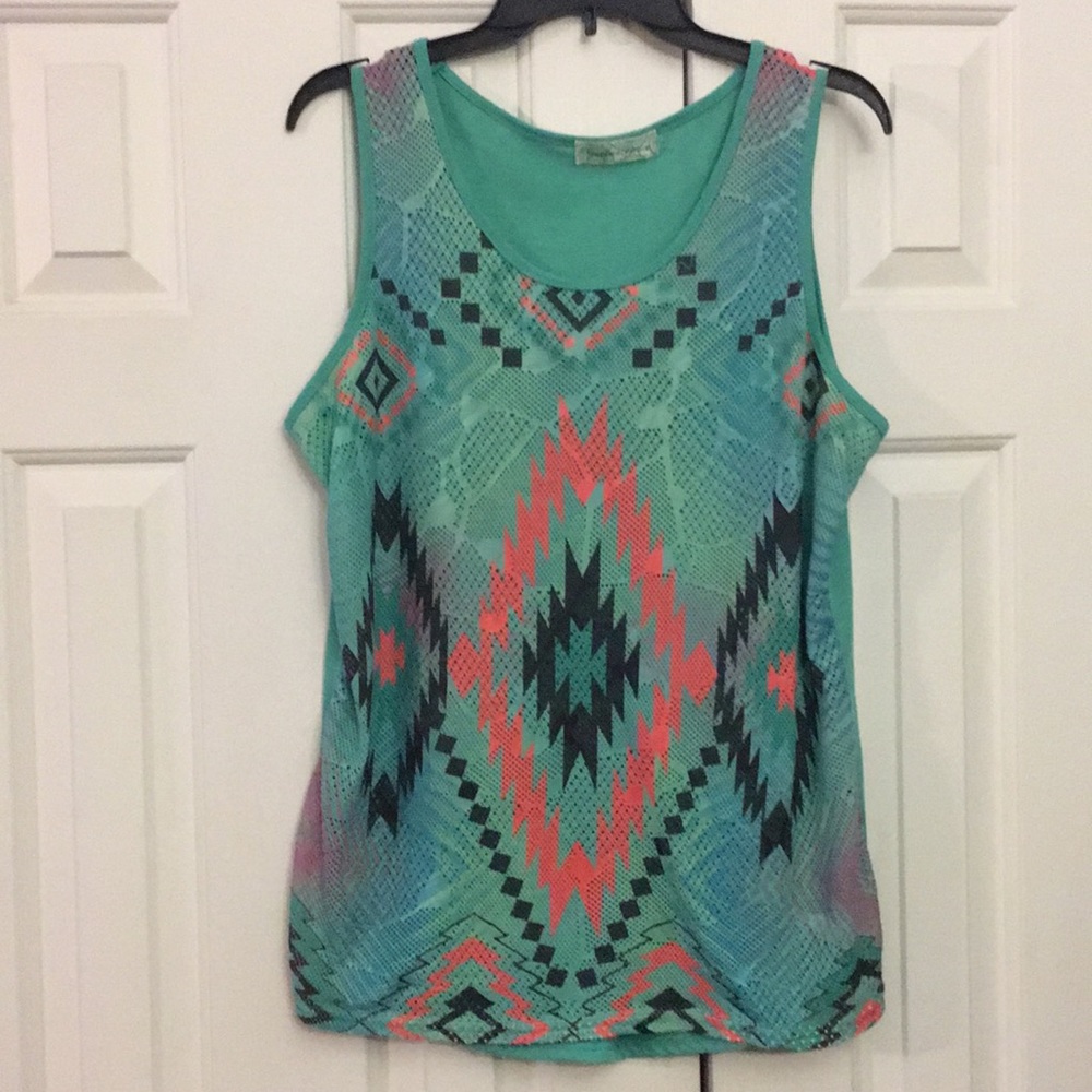 Southern Grace Southwestern Print Top